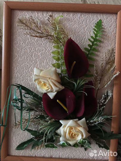 Картина из цветов