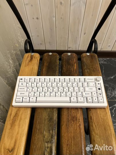 Кастом gmk67 Akko v3 cream yellow pro matcha green