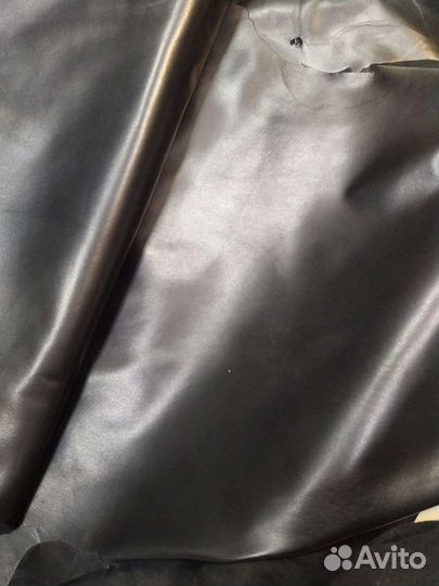 Кожа натуральная черная