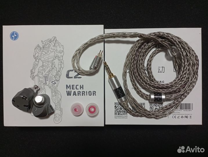 Наушники TinHiFi C2 Mech Warrior +Кабель +Амбушюры