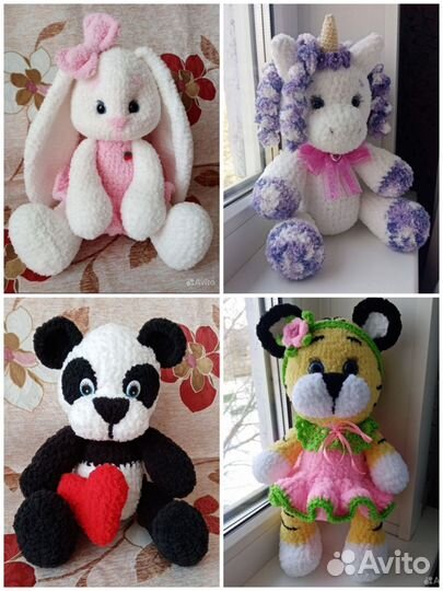 Мягкие игрушки вязаные ручная работа