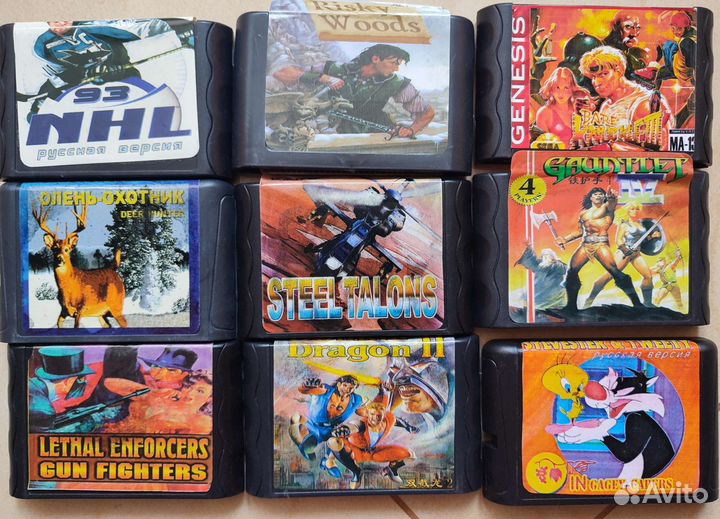 Картриджи сега,sega 16 bit джойстики