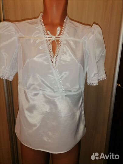 Блузка с жилеткой