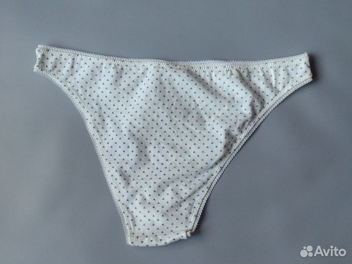 Новые женские трусы Oysho L/46 белые хлопковые