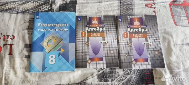 Комплект рабочих тетрадей алгебра геометрия 8 кл