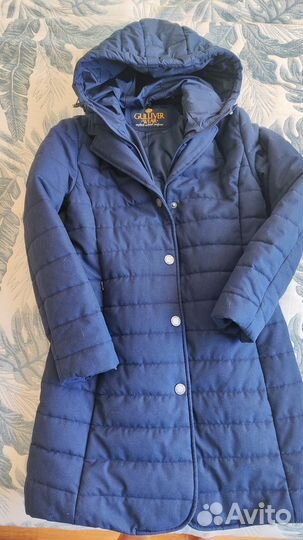 Утмпленное пальто для девочки 146 Gulliver