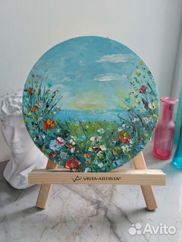 Картина маслом на холсте. Цветы