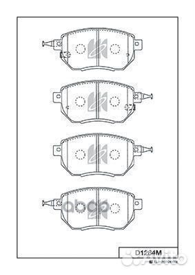 Колодки тормозные, передние D1264M Kashiyama