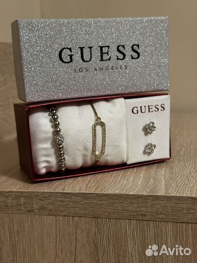 Бижутерия guess браслет серьги