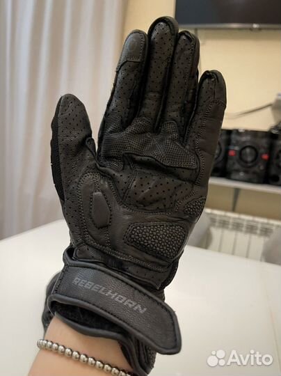 Мотоперчатки кожаные Rebelhorn