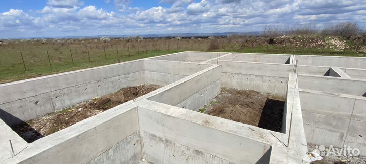 Заливка фундамента