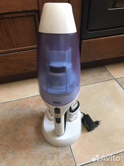 Ручной пылесос Philips FC6142/01, голубой, белый