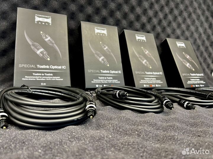 Оптический кабель Toslink Tchernov (1/2/3/5м)