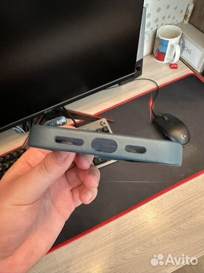 Чехол кожа на iPhone 12 Pro Max MagSafe