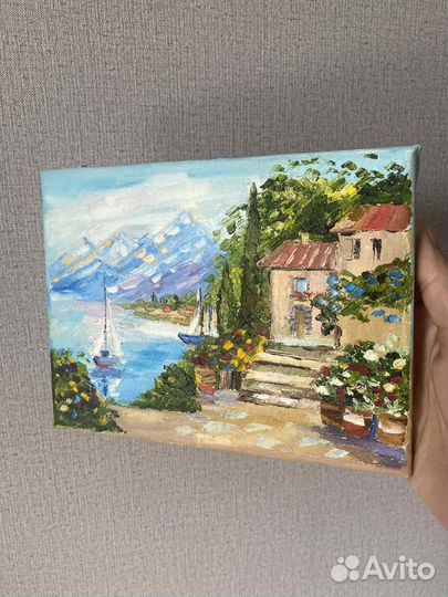 Картина маслом морской пейзаж