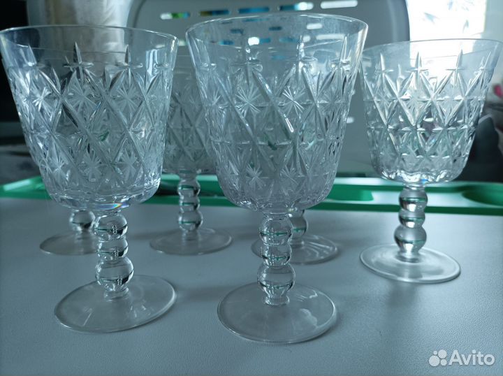 Фужеры, бокалы, рюмки хрустальные СССР