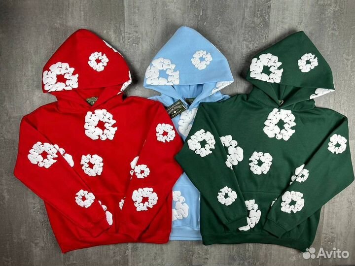 Худи Denim Tears зеленая в наличии