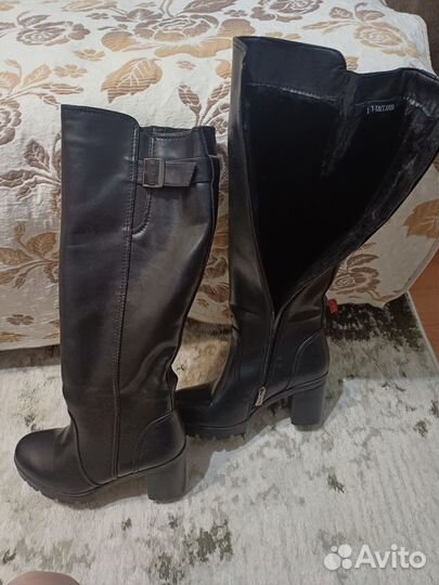 Сапоги женские демисезонные утеплённые 38р