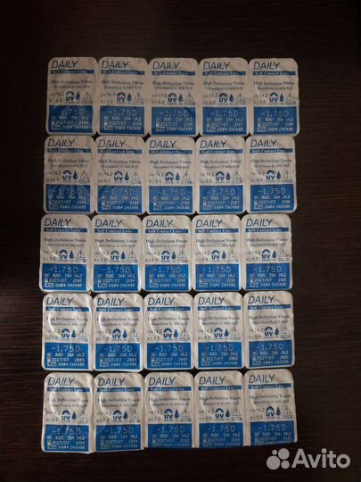 Однодневные линзы Adria -1.75