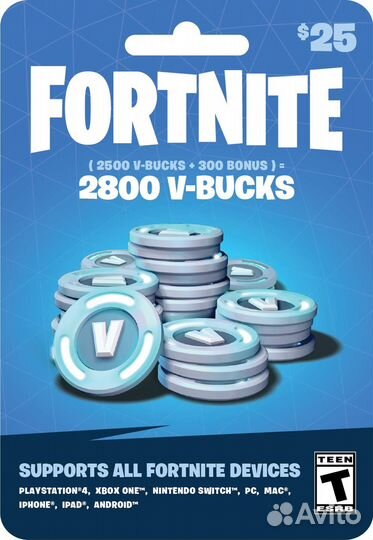 Fortnite V-bucks вбаксы