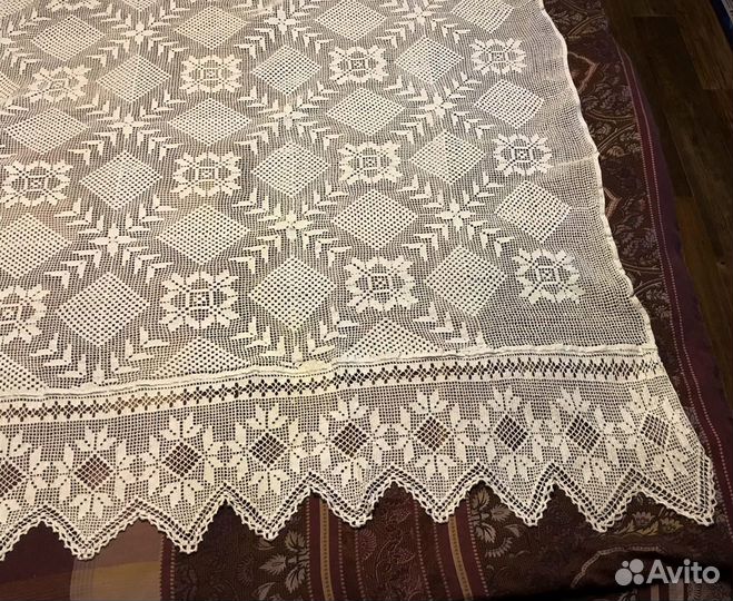 Старинная скатерть ручной работы