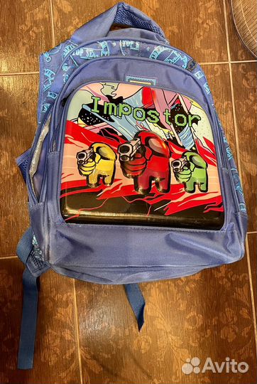 Школьный рюкзак among us