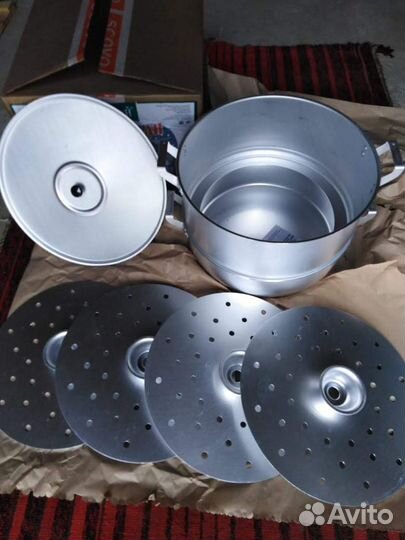 Манты-казан алюминиевый, 6 Л