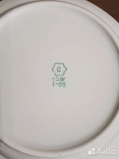 Тарелки фарфоровые суповые большие, СССР