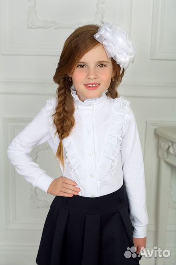 Блузка белая р.140