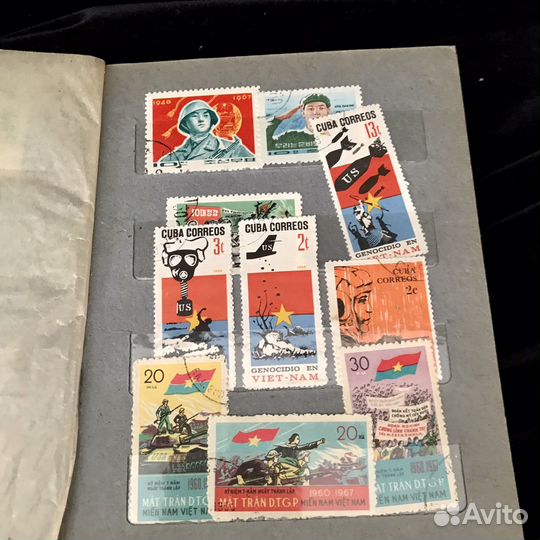 Старинный альбом с марками СССР