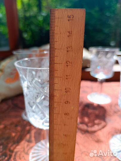 Рюмки хрустальные. 6 штук