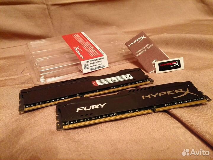Память радиаторная - Kingston Hyper X (4+4гб)