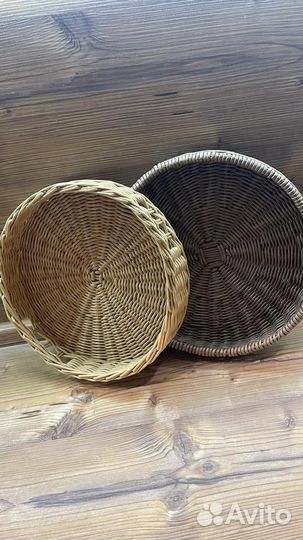 Плетеные корзинки из бумажной лозы