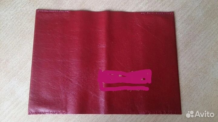 Кожаная обложка на паспорт