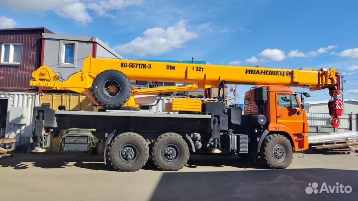 Аренда и услуги автокрана-вездехода, 30.7 м, с гуськом 9 м