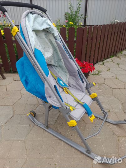 Детские санки коляска