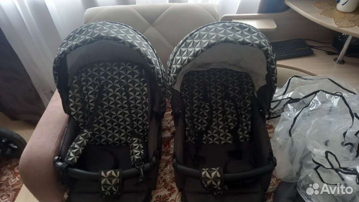 Коляска для двойни indigo Charlotte