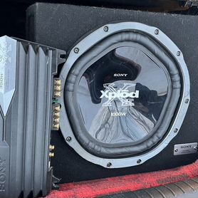 Subwoofer sony 1000w и усилитель