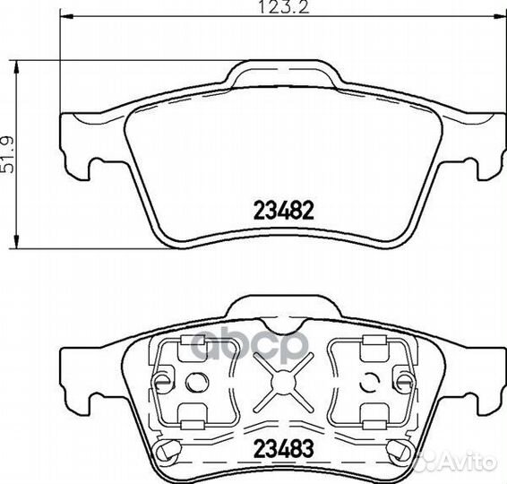 Колодки тормозные дисковые задн. primera (P12)