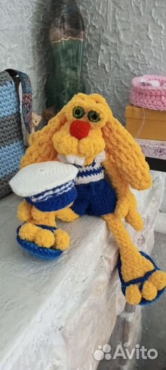 Мягкая игрушка заяц