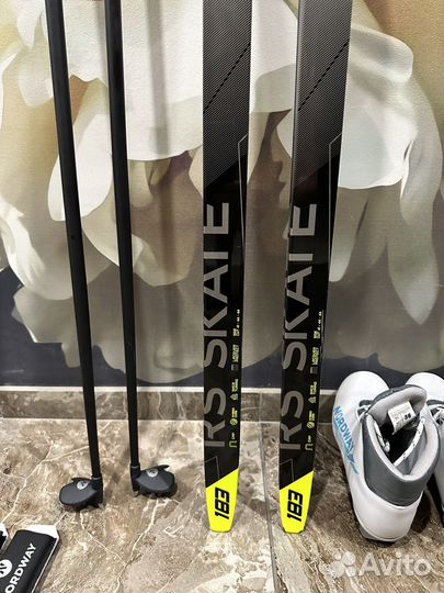 Лыжи беговые конёк nordway rs skate 183 комплект