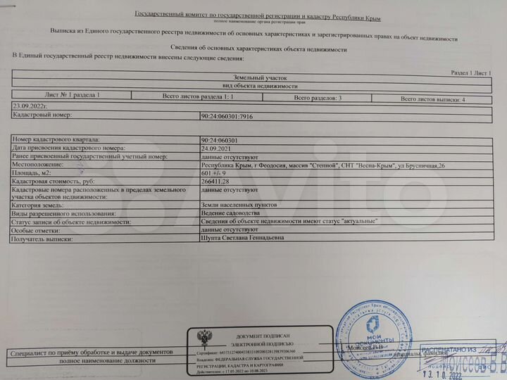 Участок 6 сот. (СНТ, ДНП)