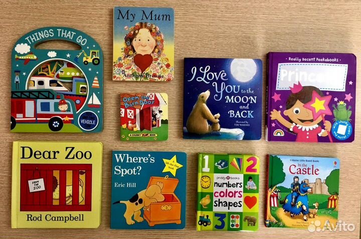 Картонные книги на английском языке для детей
