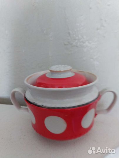 Предметы винтажного чайного сервиза. СССР