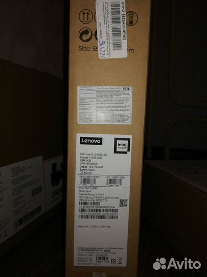 Lenovo IdeaPad gaming 3 16IAH7 (i5/3050ti) новый