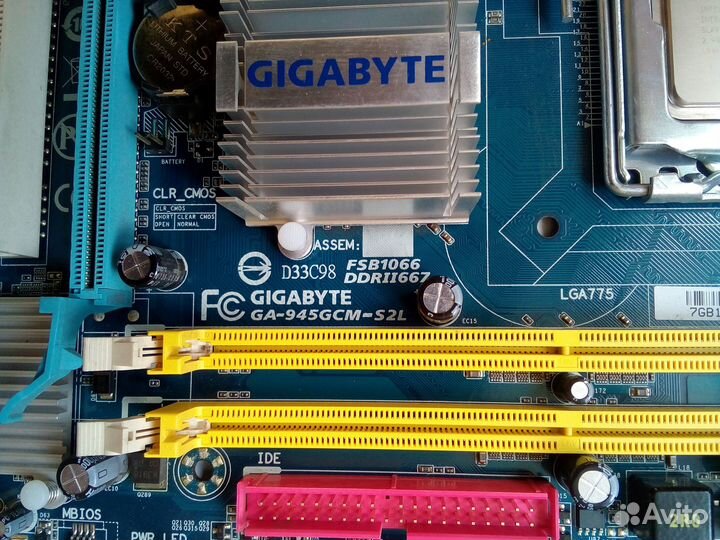 LGA 775 Gigabyte Ga-945GCM-S2L + Core 2 duo