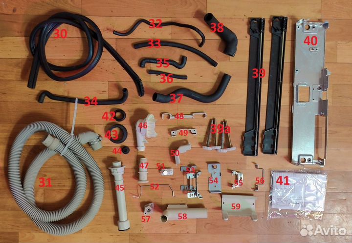 Запчасти посудомоечной машины Miele G 611, 618 818