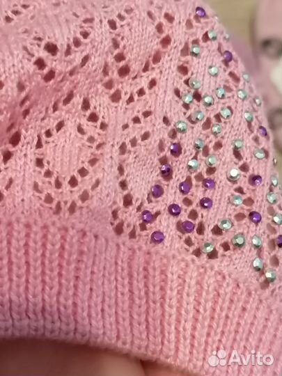 Шапка детская для девочки пакетом