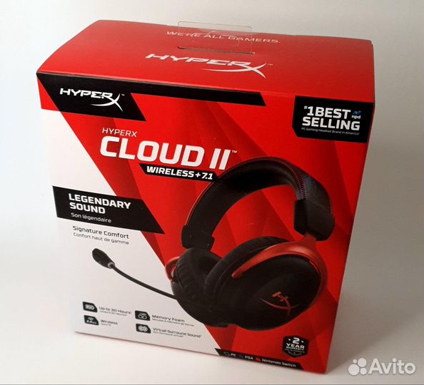 Беспроводные наушники Hyperx cloud 2 wireless