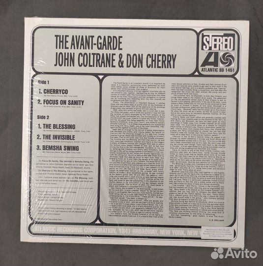 Виниловая пластинка John Coltrane & Don Cherry